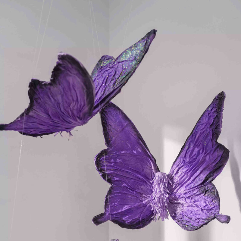 Butterfly-Shaped Floral Backdrop — SKU BF033
