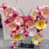 Soft Pastel Butterfly Backdrop with Vibrant Yellow Accents for Dreamy Spring Celebrations