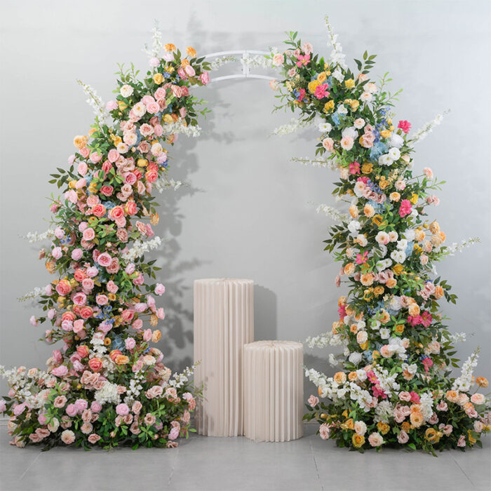 Soft Pastel Monet Wedding Arch, Floral Backdrop for Events, Parties & Weddings