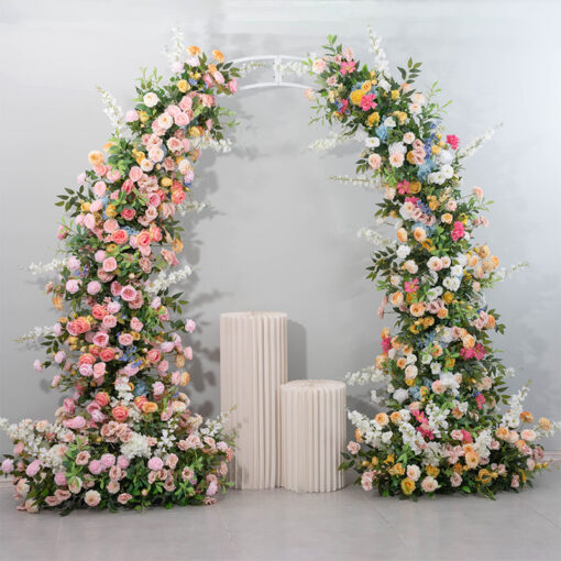 Soft Pastel Monet Wedding Arch, Floral Backdrop for Events, Parties & Weddings