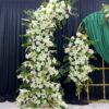 Spring Wedding Arch with White Lilies and Roses for a Fresh, Elegant Look