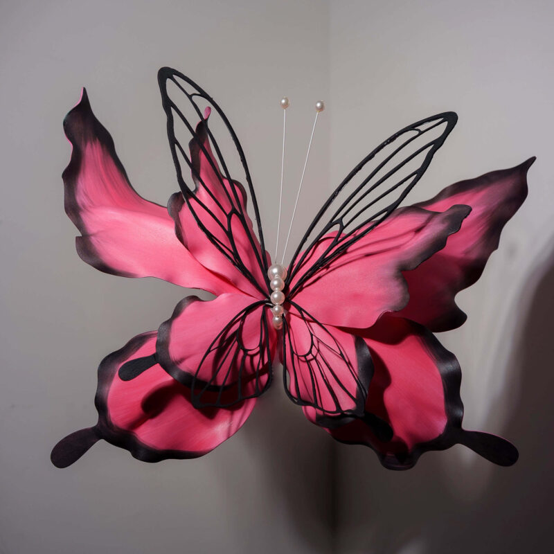 Butterfly-Shaped Floral Backdrop — SKU BF082