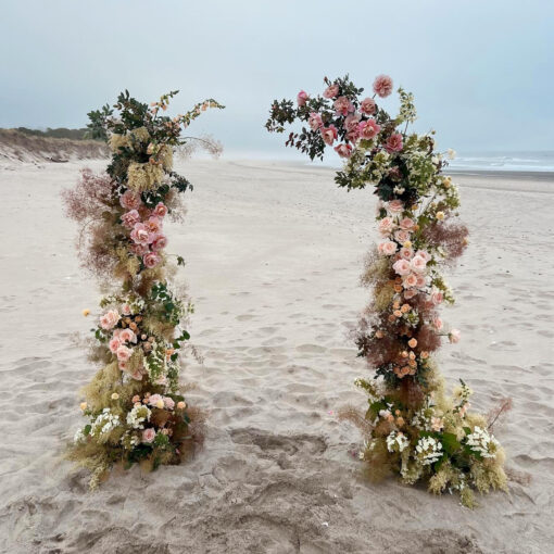 Stunning Coastal Wedding Flower Arch for Your Luxury Beach Wedding