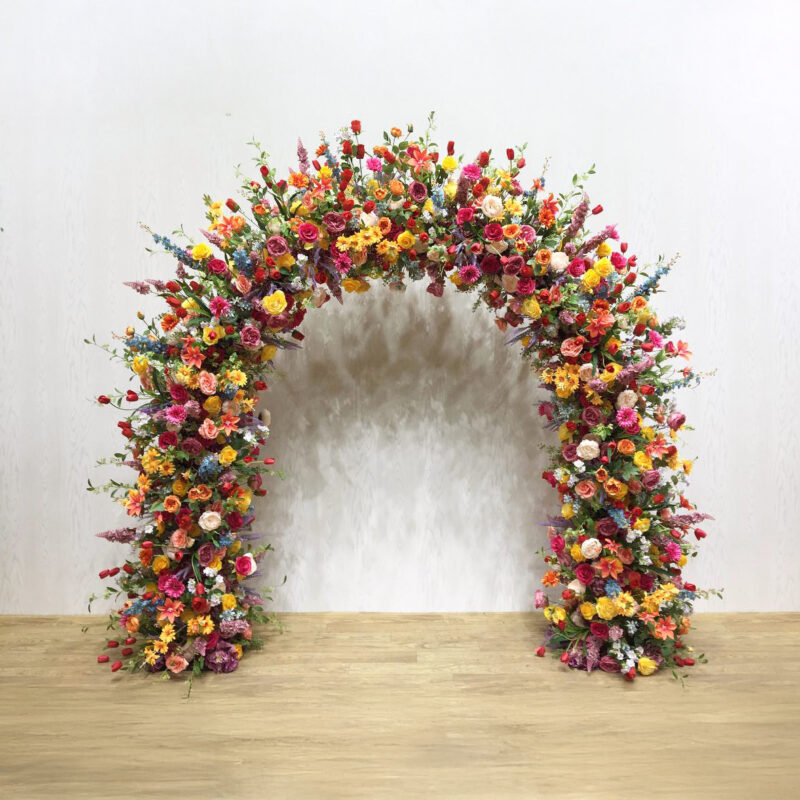 Stunning Gold Flower Wall for Luau Party Backdrop and Wedding Arch Flowers