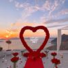 Stunning Heart Shaped Flower Arch with Red Roses for a Perfect Proposal