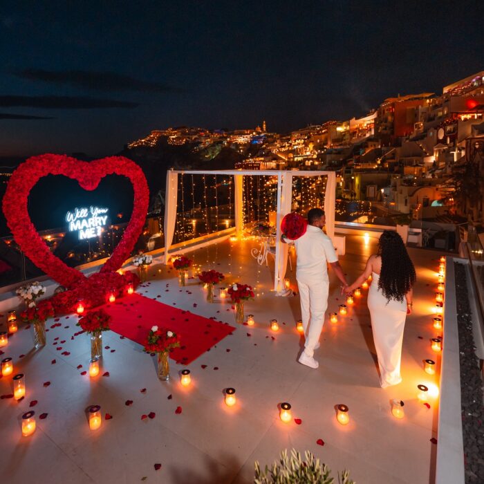 Stunning Heart Shaped Flower Arch with Red Roses for a Perfect Proposal