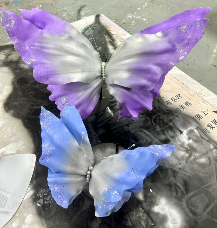Butterfly-Shaped Floral Backdrop — SKU BF008