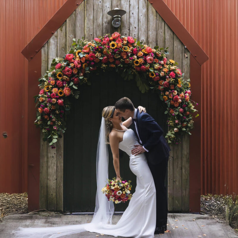 Sunflower Wedding Arch with Boho Flair A Beautiful Backdrop for Your Special Day