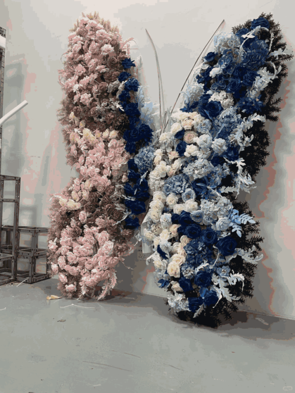Butterfly-Shaped Floral Backdrop — SKU BF034