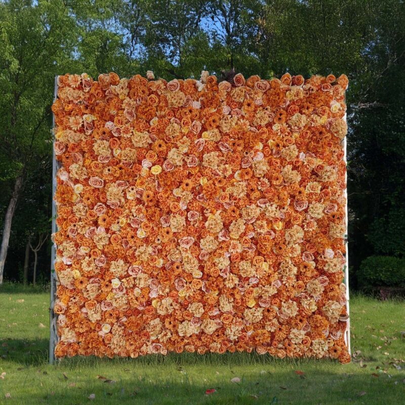Artificial Flower Wall Backdrop — SKU 3D024