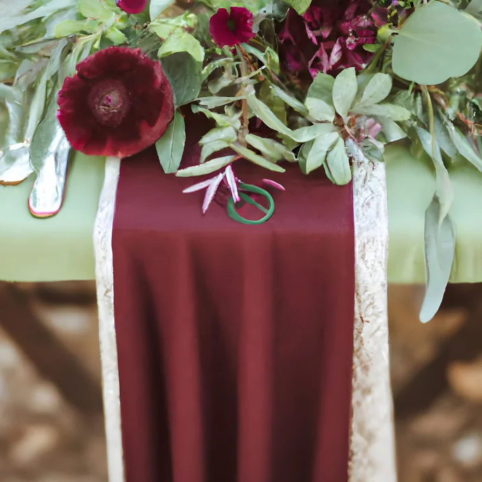 sage green burgundy
