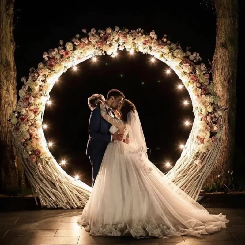 wooden wedding arches