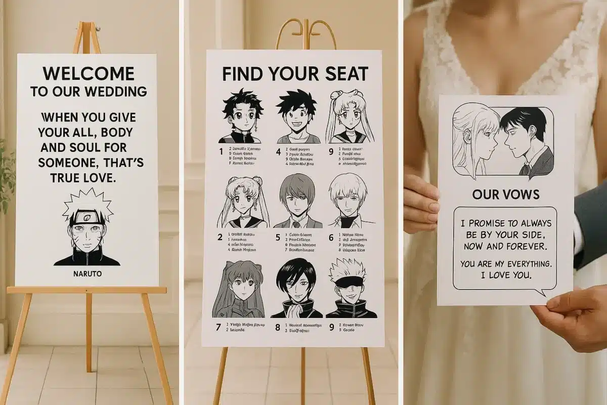 Anime Inspires Real-Life Wedding Décor