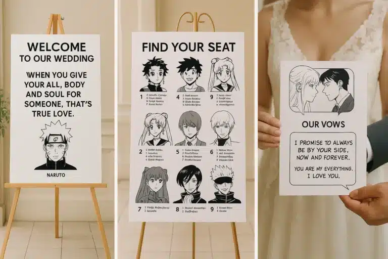 Anime Inspires Real-Life Wedding Décor