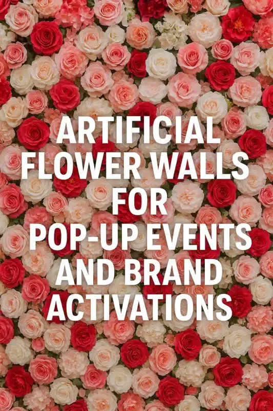 Artificial Flower Walls for Pop-Up Events and Brand Activations