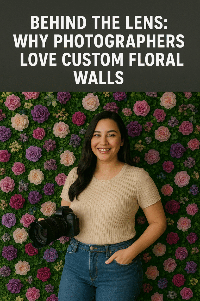 Behind the Lens: Why Photographers Love Custom Floral Walls