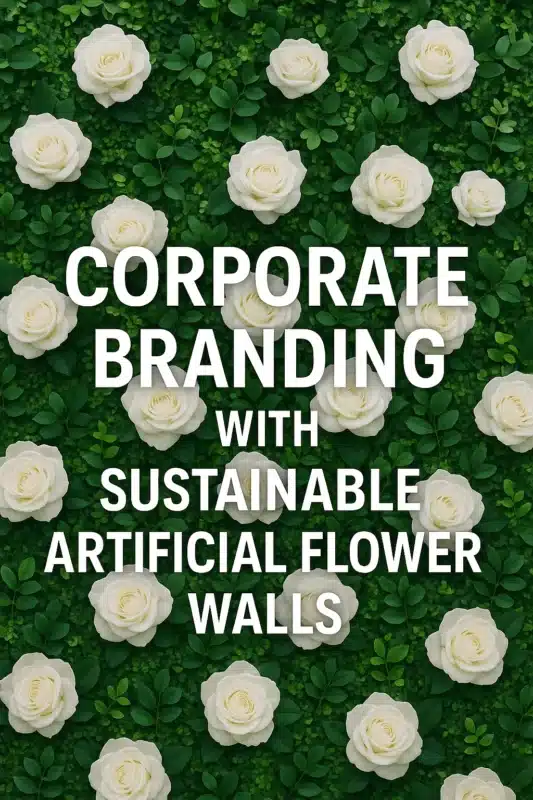 Corporate Branding with Sustainable Artificial Flower Walls