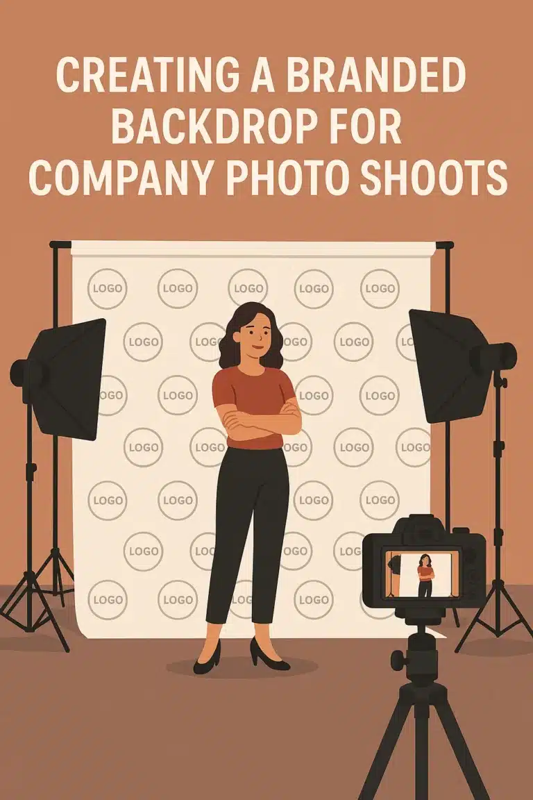 Creating a Branded Backdrop for Company Photo Shoots