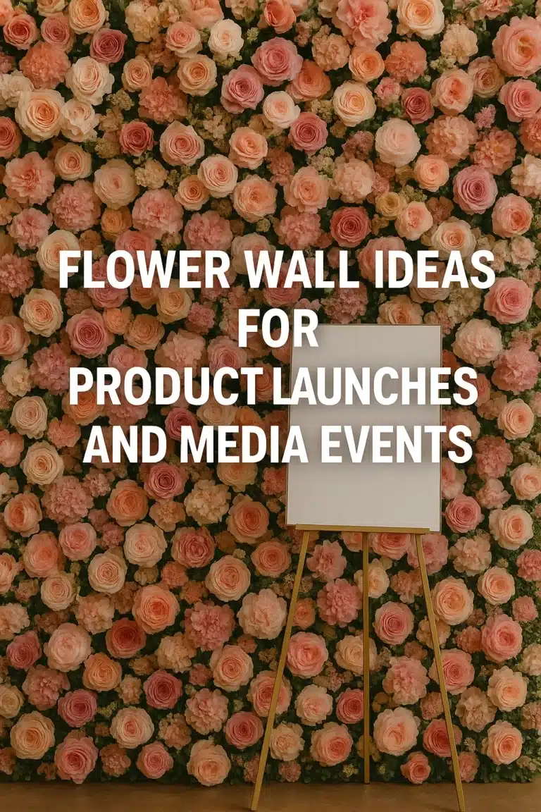 Flower Wall Ideas for Product Launches and Media Events