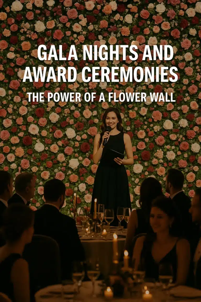 Gala Nights and Award Ceremonies: The Power of a Flower Wall