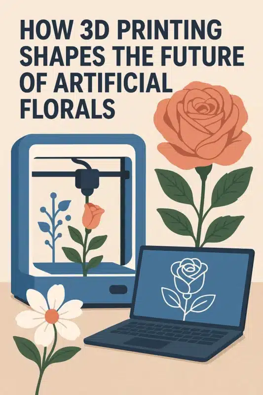 Cómo la impresión 3D perfila el futuro de las flores artificiales