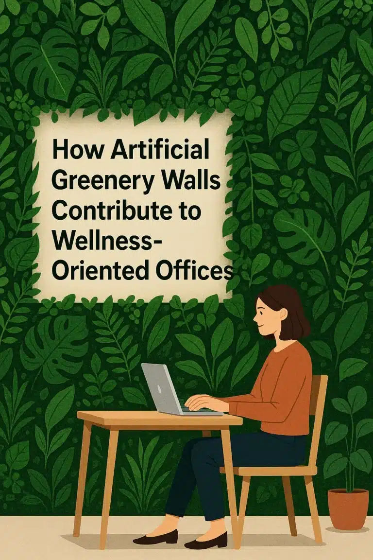 How Artificial Greenery Walls Contribute to Wellness-Oriented Offices