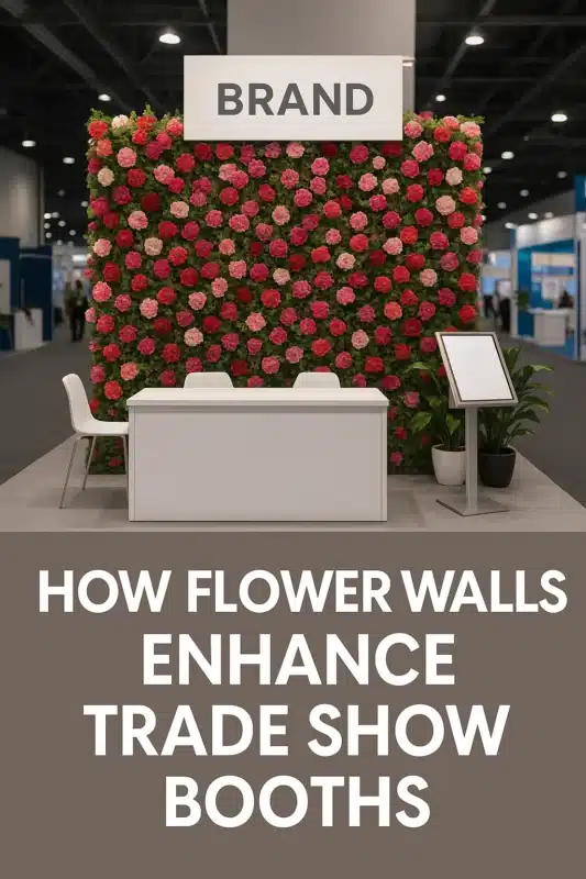 How Flower Walls Enhance Trade Show Booths