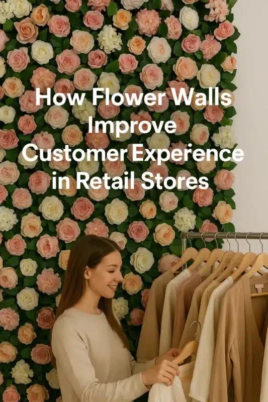 How Flower Walls Improve Customer Experience in Retail Stores