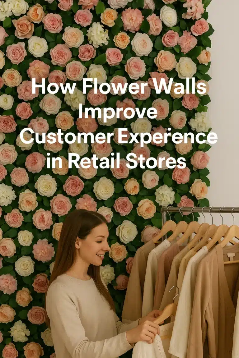 Cómo las paredes de flores mejoran la experiencia del cliente en las tiendas minoristas