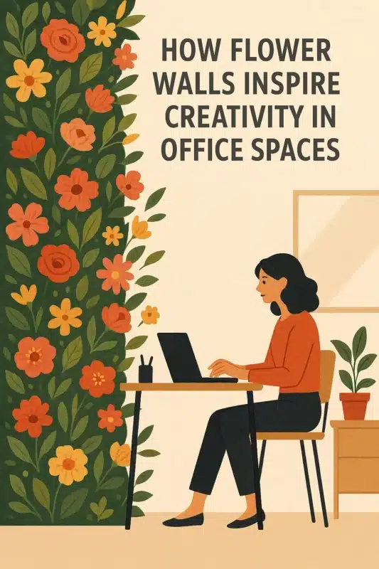 How Flower Walls Inspire Creativity in Office Spaces