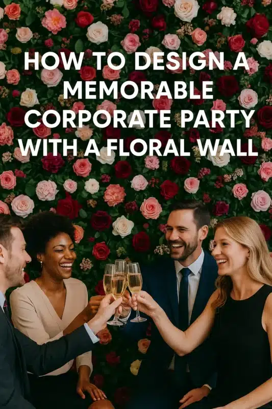 How to Design a Memorable Corporate Party with a Floral Wall