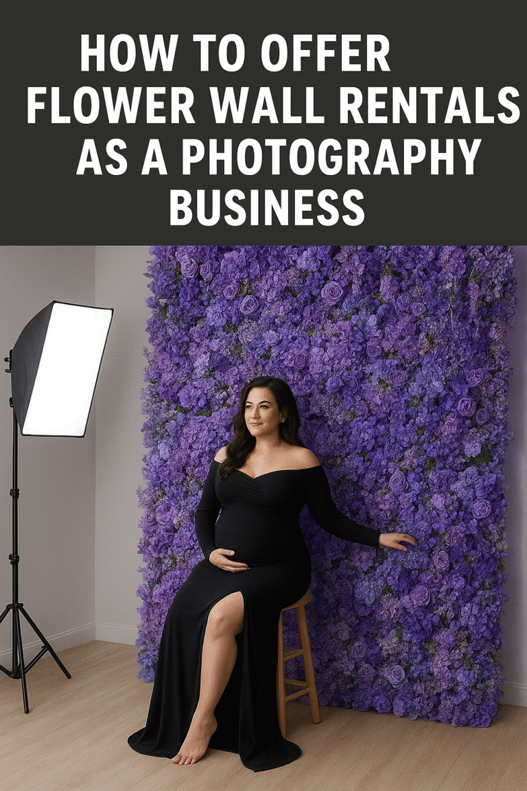 How to Offer Flower Wall Rentals as a Photography Business