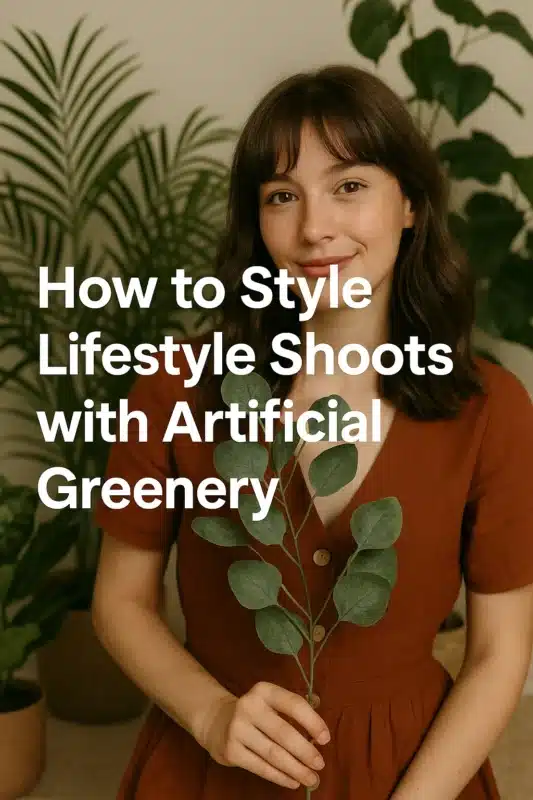 How to Style Lifestyle Shoots with Artificial Greenery