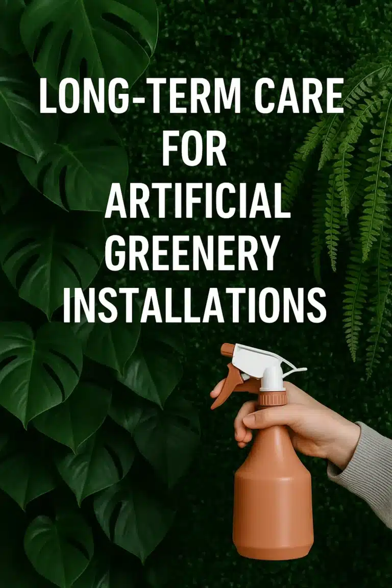 Cuidados a largo plazo de las instalaciones de vegetación artificial
