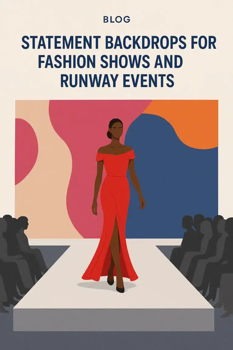 Statement Backdrops for Fashion Shows and Runway Events