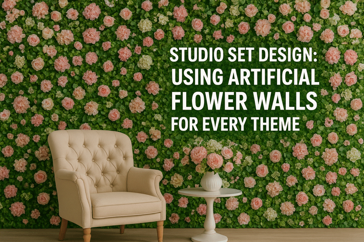 Studio Set Design: Using Artificial Flower Walls for Every Theme