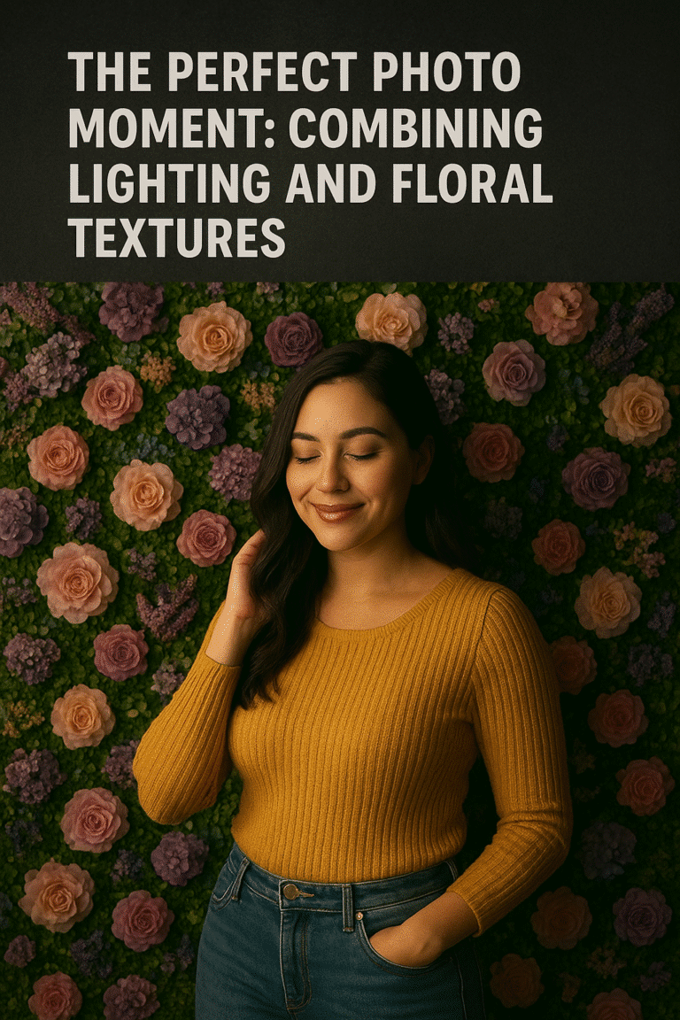 The Perfect Photo Moment: Combining Lighting and Floral Textures