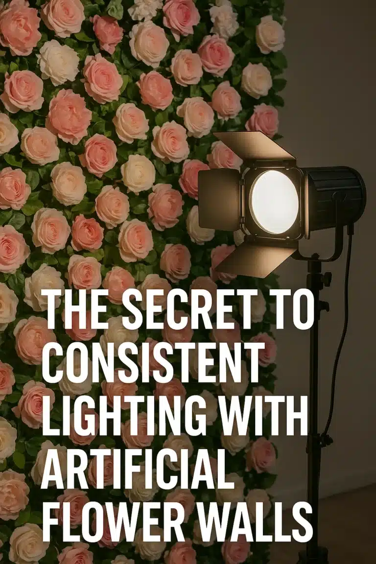The Secret to Consistent Lighting with Artificial Flower Walls
