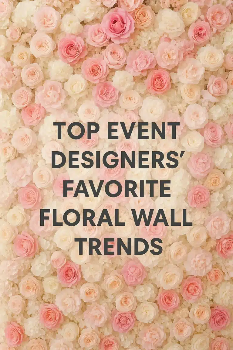 Top Event Designers¡¯ Favorite Floral Wall Trends
