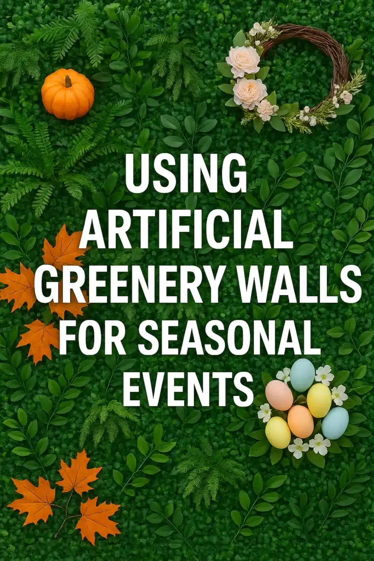 Using Artificial Greenery Walls for Seasonal Events