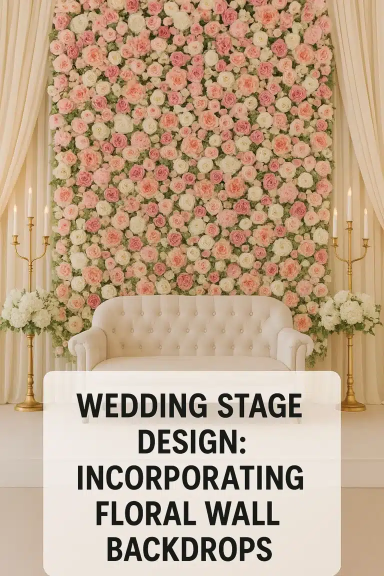 Escenografía de bodas: Incorporación de telones de fondo florales