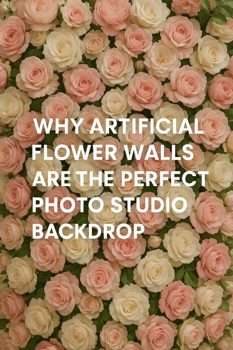 Why Artificial Flower Walls Are the Perfect Photo Studio Backdrop