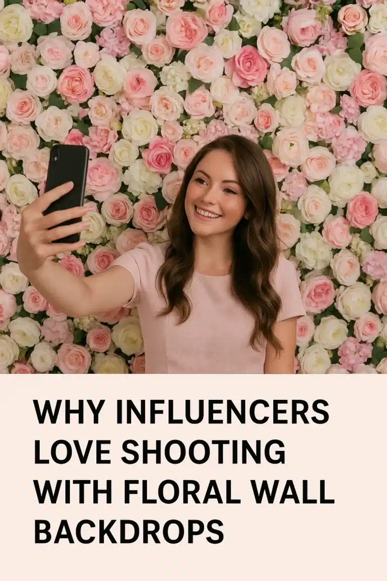 Por qué a los influencers les encanta rodar con fondos de pared florales
