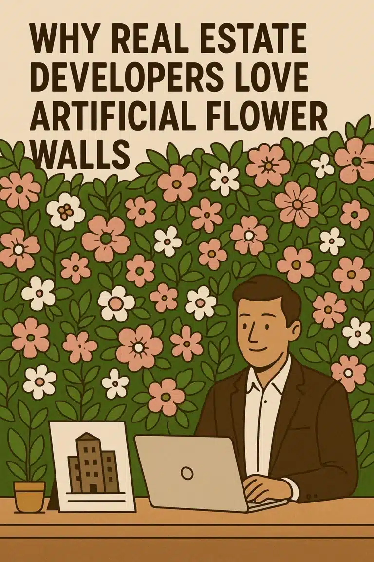 Why Real Estate Developers Love Artificial Flower Walls